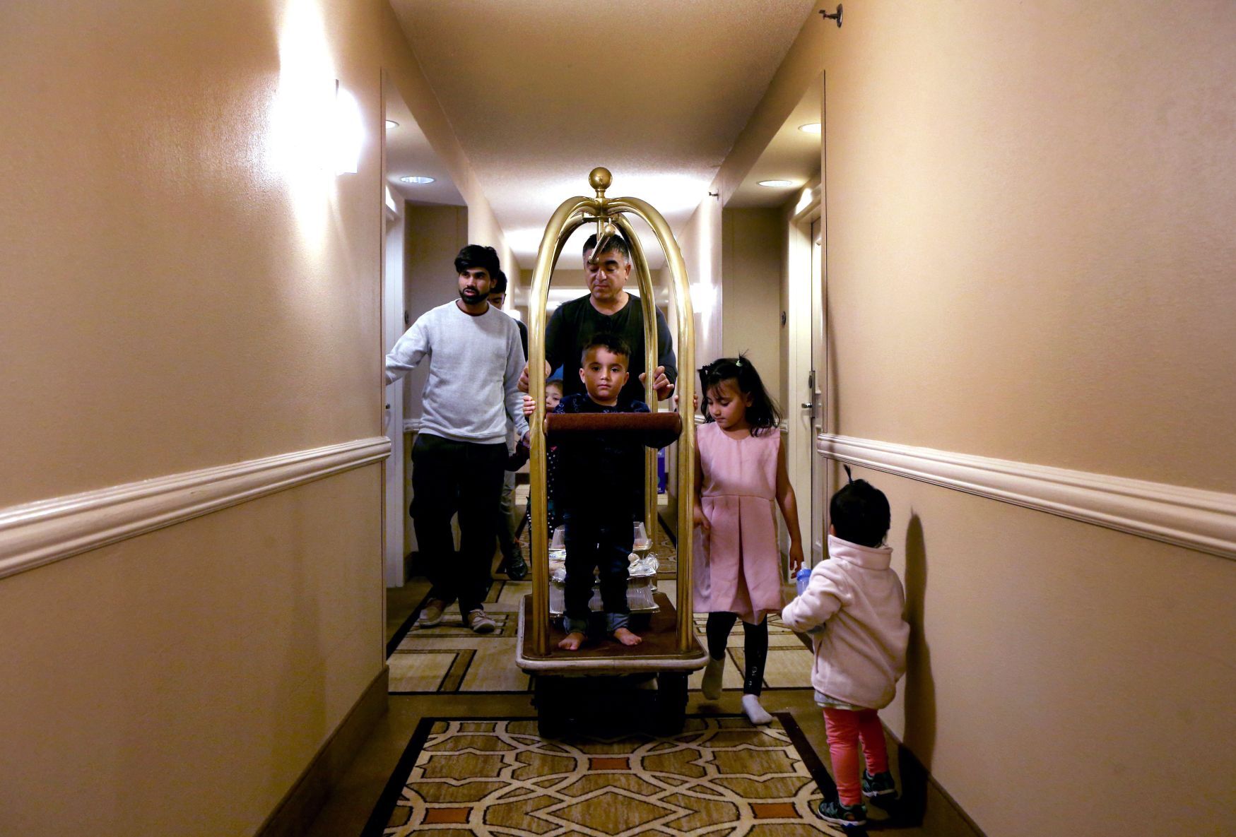 Afghan refugees stay at Hollywood Casino & Hotel waiting for apartments
